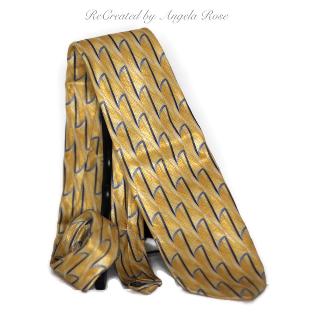 Arrow Men's Tie Yellow and Blue